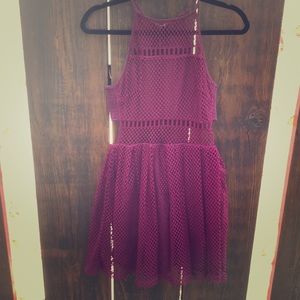 Size small burgundy skate dress